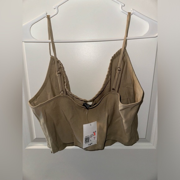 Tan Crop Top - Large - Picture 2 of 2